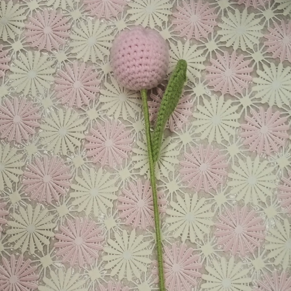 Pink Crochet Flower Accessory